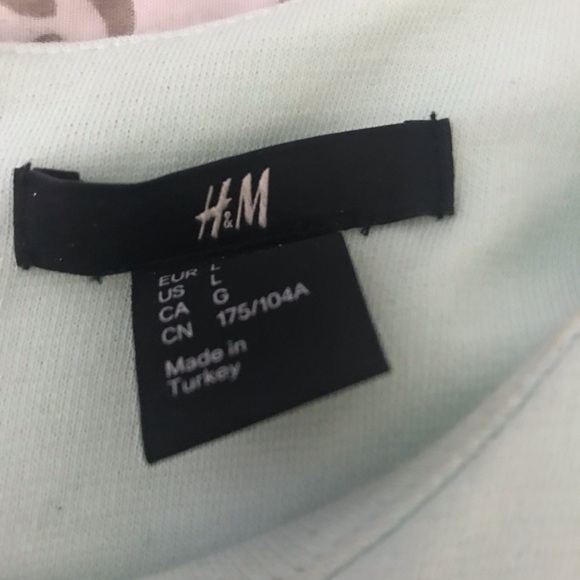 Mint green dress with pastel pink belt-L - Picture 2 of 4